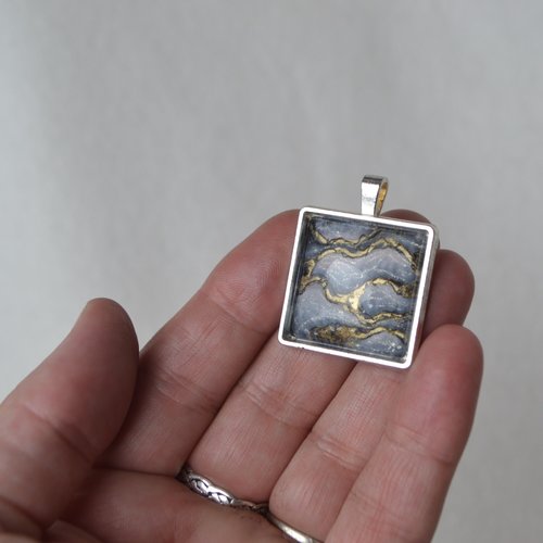 Dragon Smoke pendant or earring set