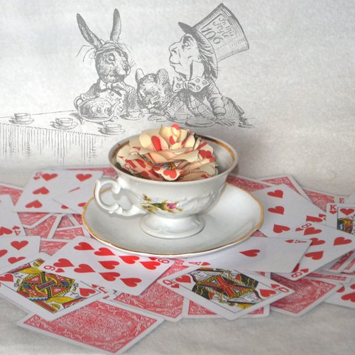 Alice in Wonderland Paper Roses