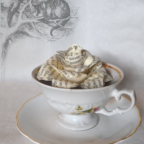 Alice in Wonderland Paper Roses