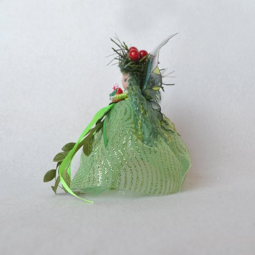 Gaia's Gift - 5" Green Christmas Fairy ornament