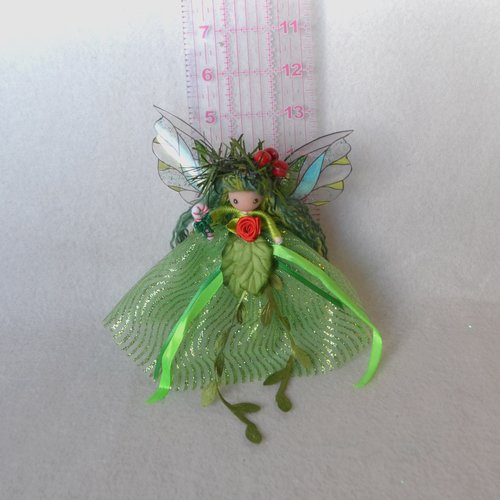 Gaia's Gift - 5" Green Christmas Fairy ornament