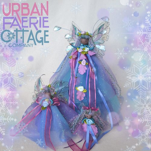 Sugar Plum Fairy Collection - 3" blue and purple Fairy