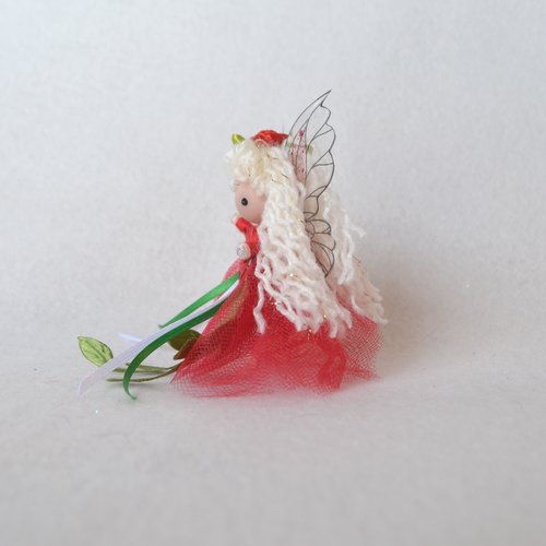 The Cranberry Collection - Red 3" Christmas Fairy Ornament