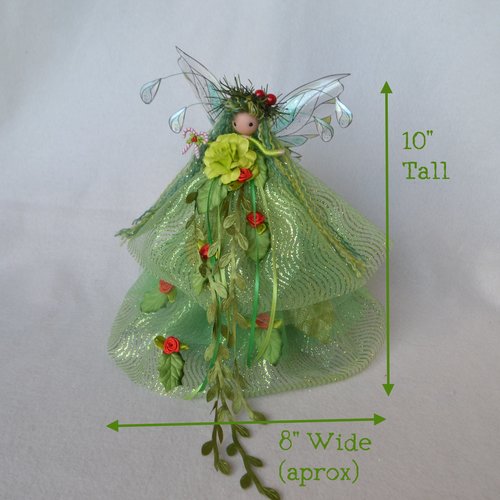 Gaias Gift - Green Fairy Christmas/Yule Tree topper