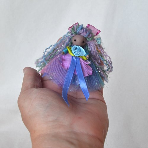 Sugar Plum Fairy Collection - 3" blue and purple Fairy