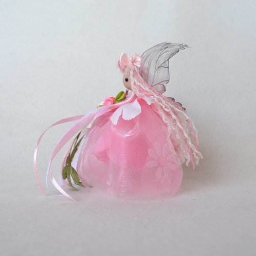 Cotton Candy Christmas - 5" Pink Christmas Fairy Ornament