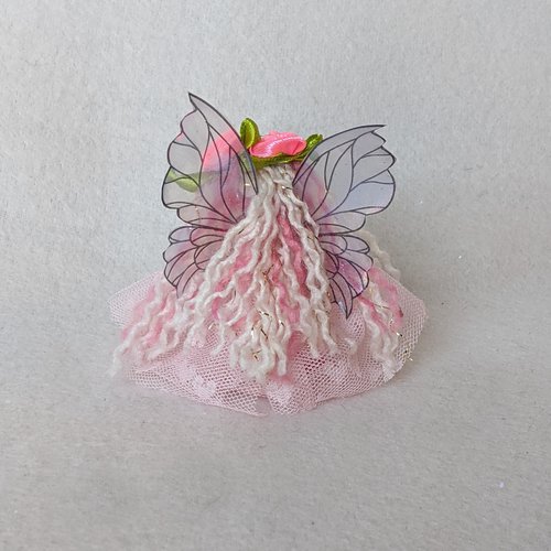 Cotton Candy Christmas - 3" Pink Fairy doll Ornament