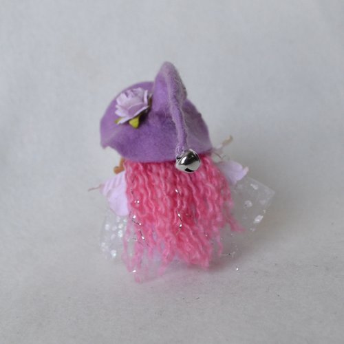 Mini Purple flower fairy witch doll