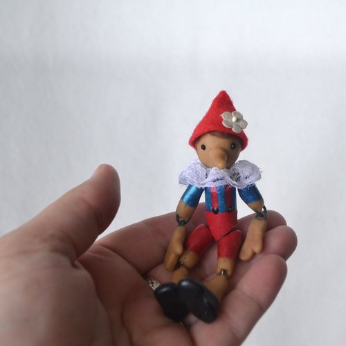 Pinocchio and Blue fairy doll set