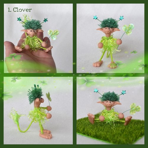 Handmade Good Luck Green Impling