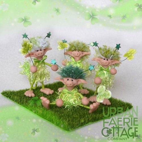 Handmade Good Luck Green Impling