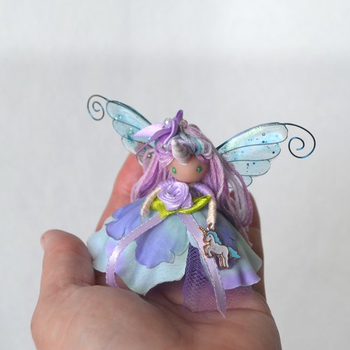 Pastel Unicorn Fairy doll