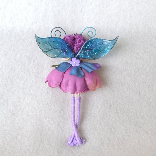 Purple Leggie flower fairy doll