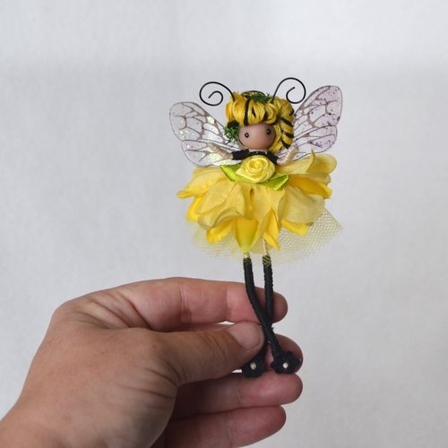 Yellow Honey Bee Leggie flower fairy