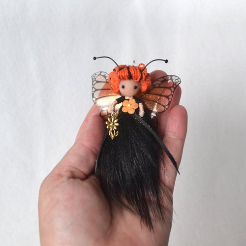 Monarch Butterfly fairy doll