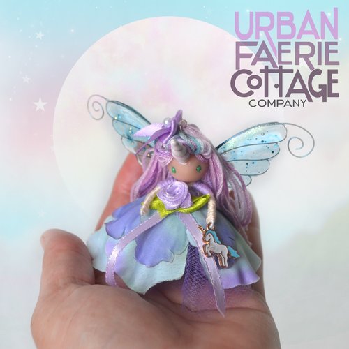 Pastel Unicorn Fairy doll