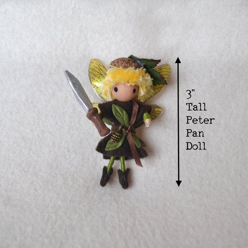 Peter Pan and Tinkerbell fairytale doll set