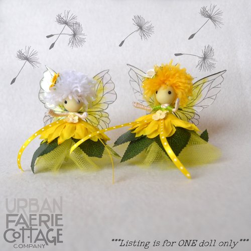 Spring Dandelion fairy doll