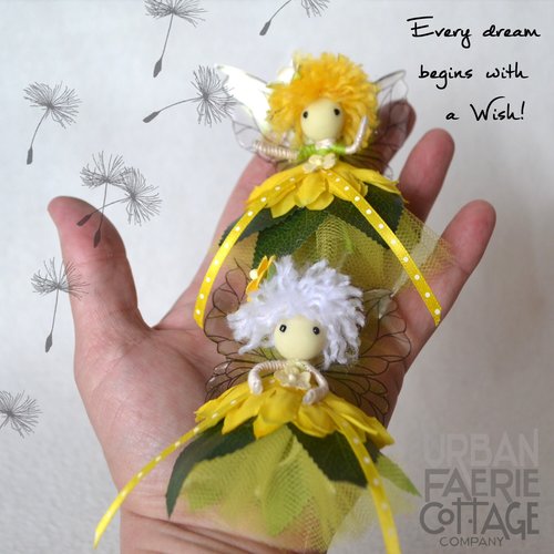 Spring Dandelion fairy doll