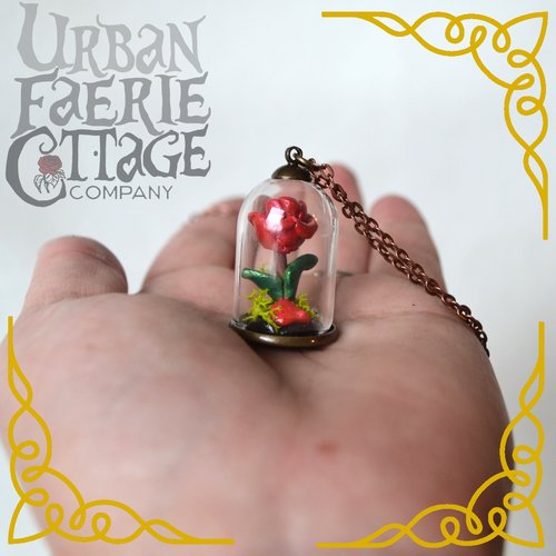 Fairy Rose cloche Terrarium