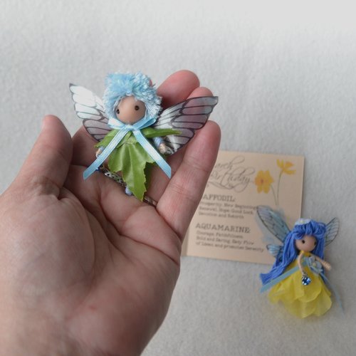 March Birthday flower Fairy - boy or girl doll