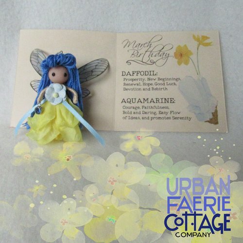 March Birthday flower Fairy - boy or girl doll