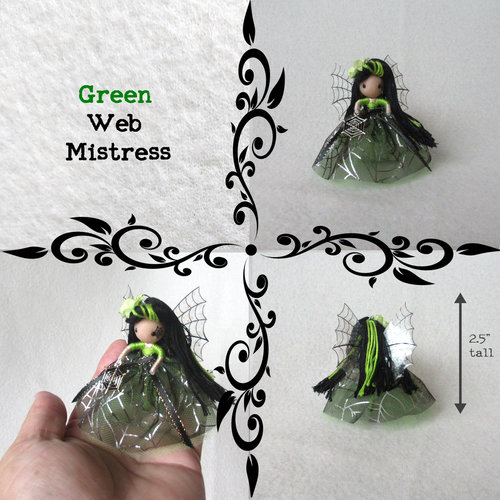 Halloween Autumn Spider Web Fairy doll