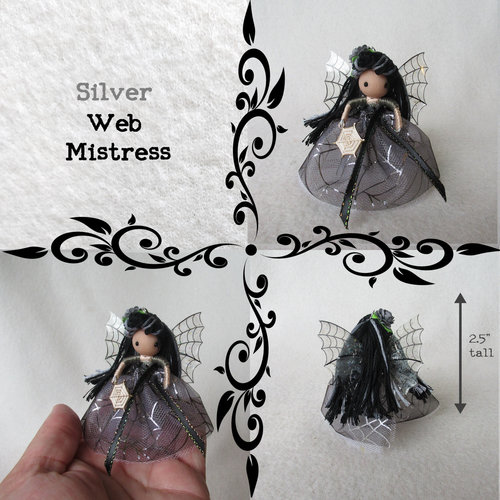 Halloween Autumn Spider Web Fairy doll