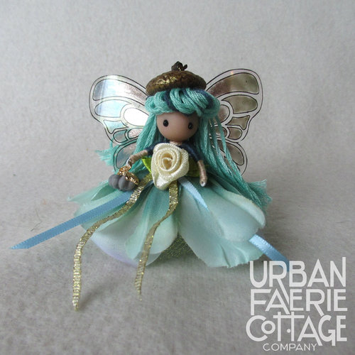 Orange pumpkin spice Autumn faerie doll