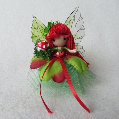 Green Enchanted Forest fairy doll