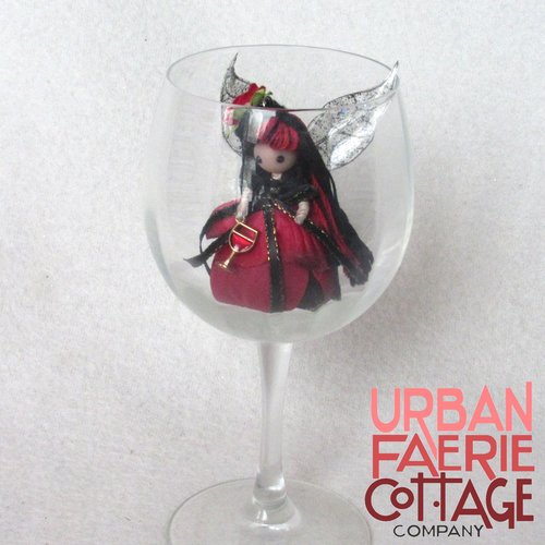 Red Wine fairy doll