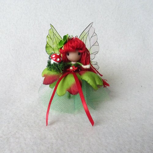 Green Enchanted Forest fairy doll