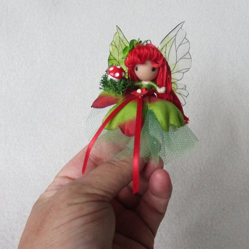 Green Enchanted Forest fairy doll