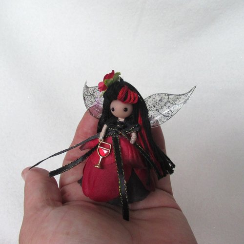 Red Wine fairy doll