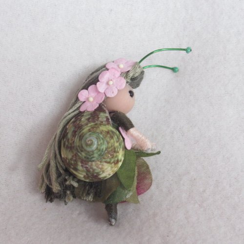 Handmade Snail fairy doll