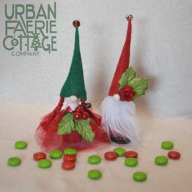 Christmas Gnome Peg doll Figurines