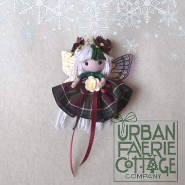 Plaid Christmas Fairy Doll