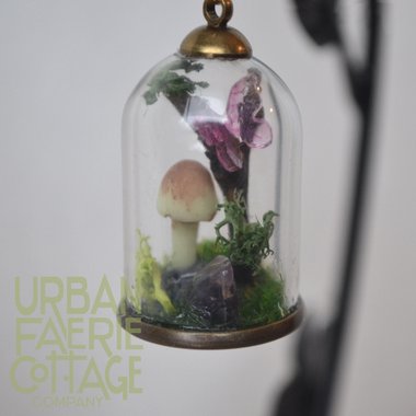 Fairy Terrarium cloche pendant