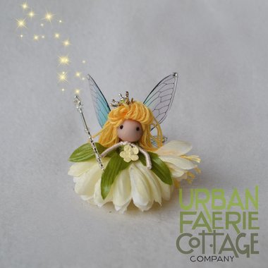 Mini White Flower Princess fairy doll