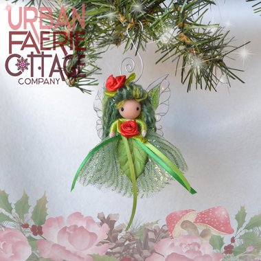 Gaia's Gift - 3" Green Christmas Fairy Ornament